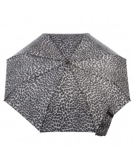Portable Grey Leopard Travel Umbrella