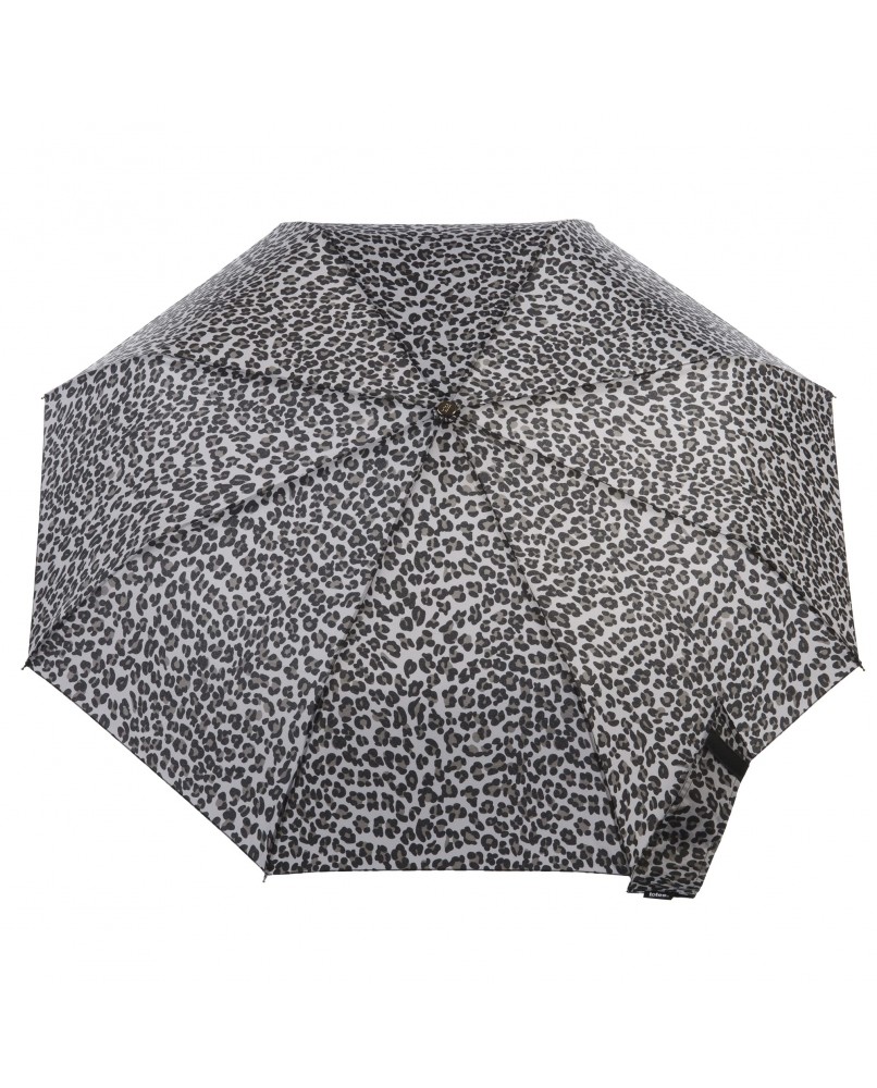 Portable Grey Leopard Travel Umbrella