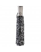 Portable Grey Leopard Travel Umbrella
