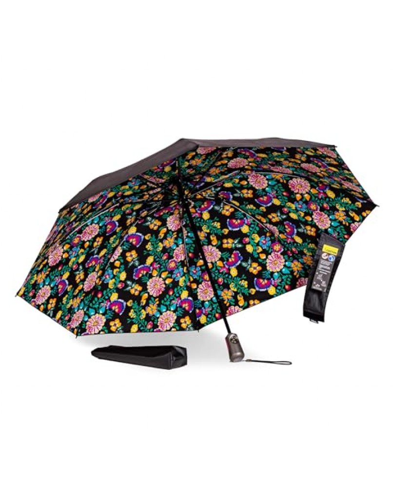Tote Bag Reverse Folding Black Electric Parasol
