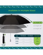 Tote Bag Reverse Folding Black Parasol