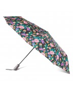 Ultimate Folding BLACK ELECTRIC FLORAL Umbrella