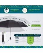 Ultimate Folding Multicolor Dot Umbrella